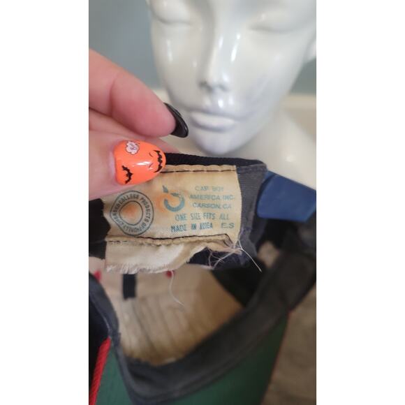 Vintage Howard University Hat Bison Logo HBCU Snapback Cap Blue Red Made in... - Picture 7 of 8